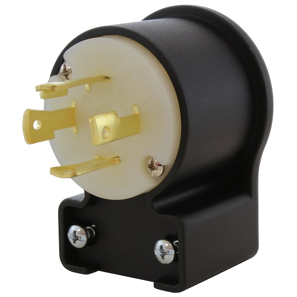 Locking Plug, L16-30P, 30 A, 480V AC, Three Phase, Black